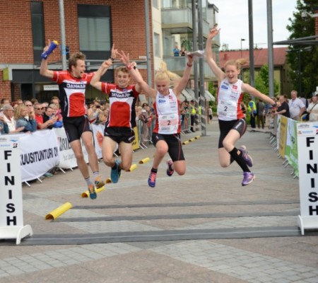 The Danish mixed relay Orienteering team